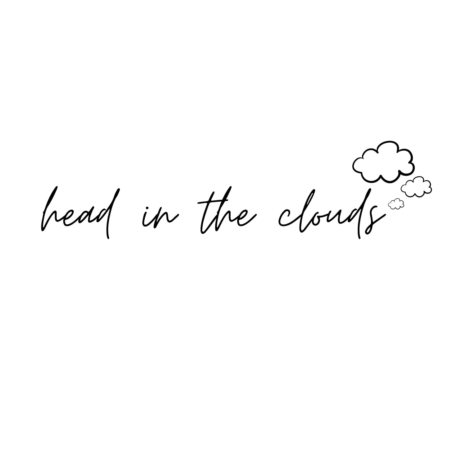 head in the clouds