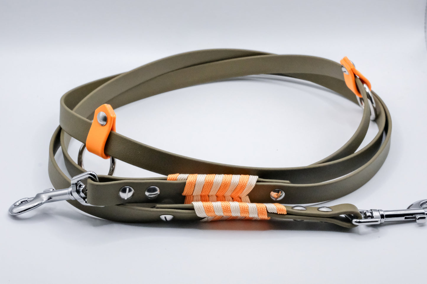 Biothane Leine mit Paracord umflochten