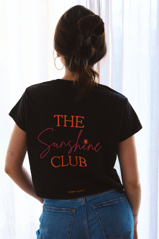 Cropped T-Shirt "THE SUNSHINE CLUB"